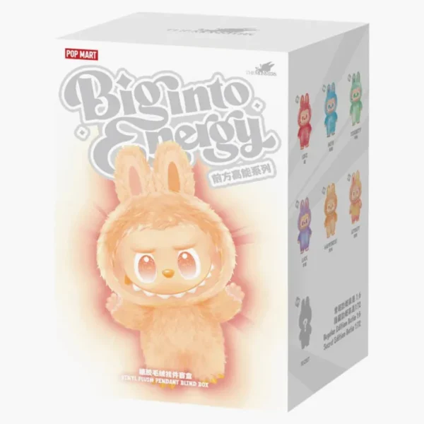 Pop Mart Labubu The Monsters Big Into Energy Series Happiness Vinyl Plush Pendant - Image 2